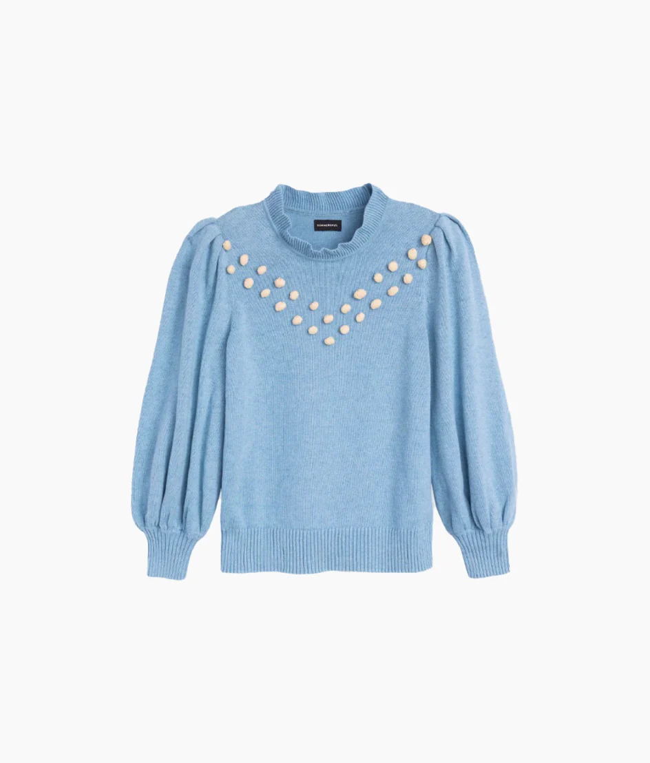 1280-The-Year-Round-Balloon-Sleeve-Pompom-Sweater-Glacier-5.webp The Year-Round Balloon Sleeve Pompom Sweater - Glacier
