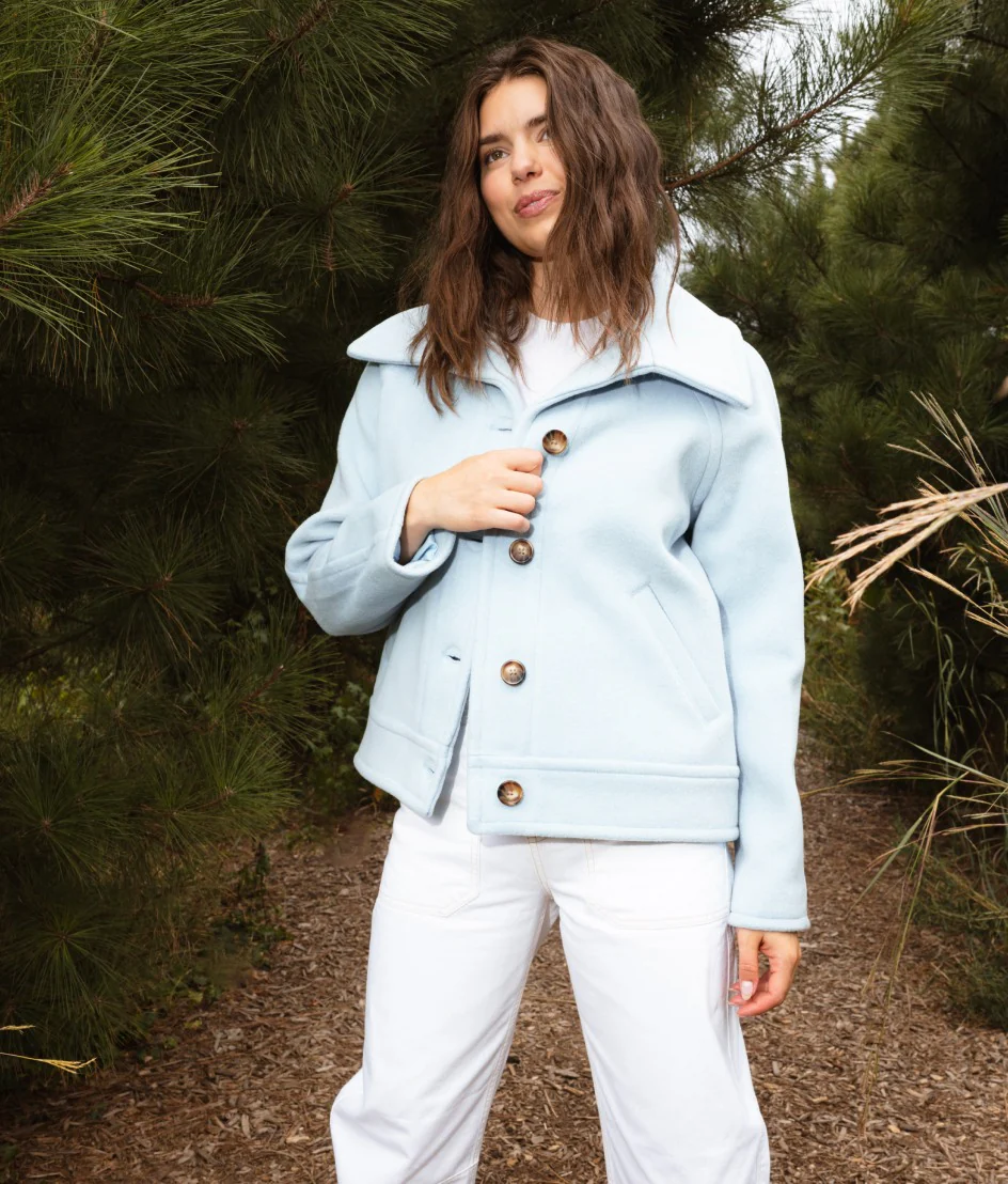 The Warmest Wool Short Coat - Frost