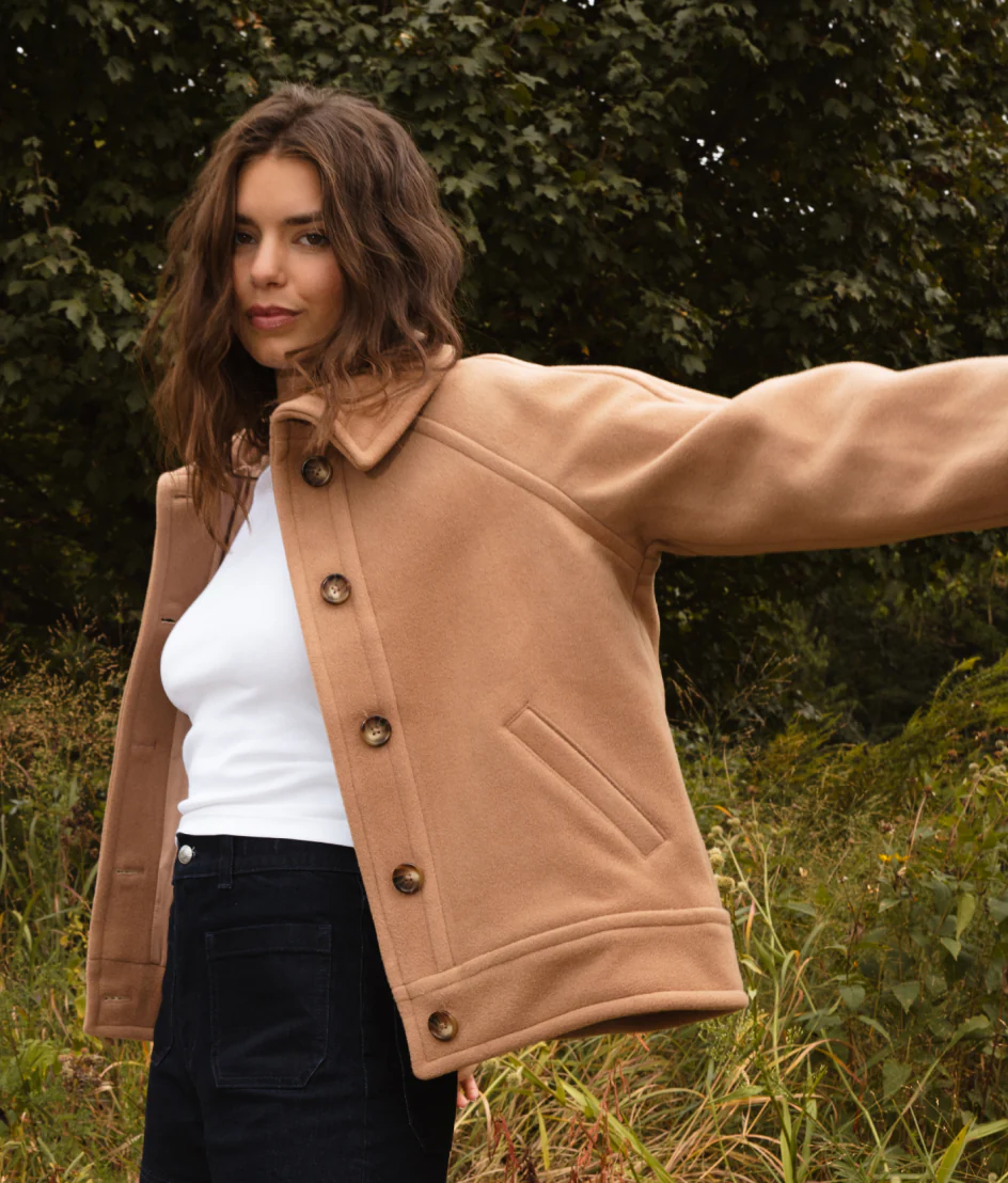 The Warmest Wool Short Coat - Fawn