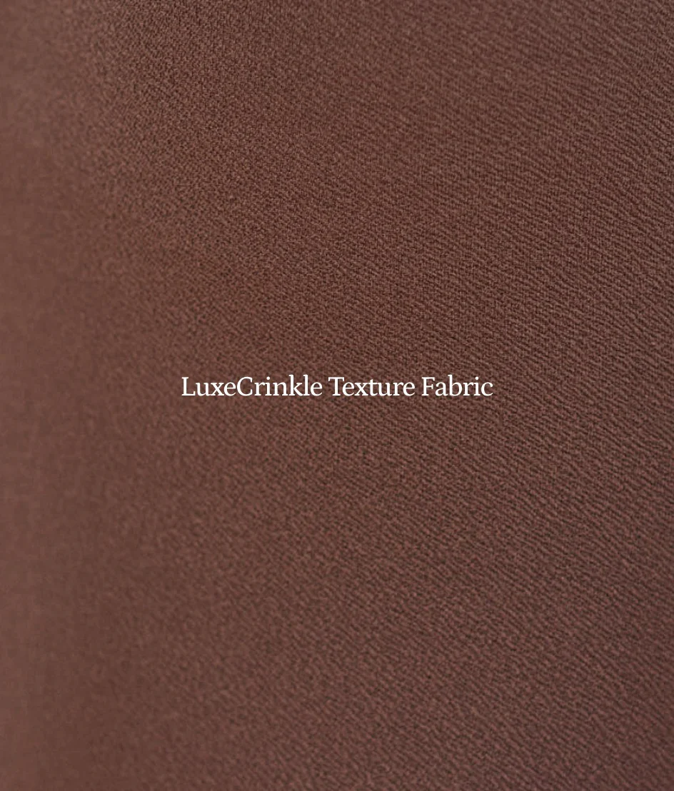 The LuxeCrinkle Side Cinch Swim Skirt - Mocha