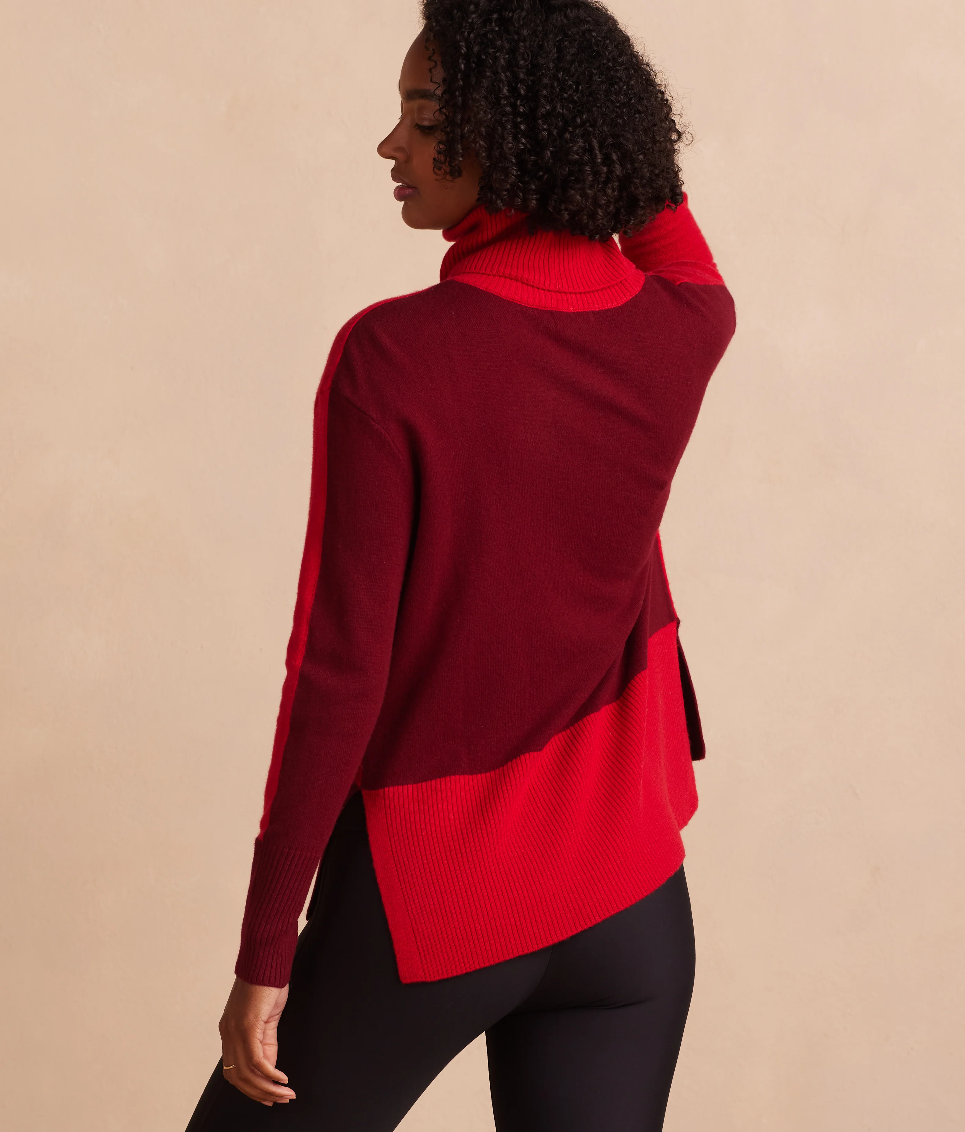 The Coziest Cashmere Blend Turtleneck - Pinot & Lava