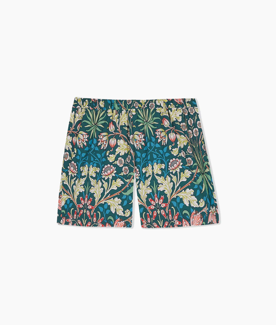 The Boys' Swim Short - Hyacinth in Sunburst & Teal