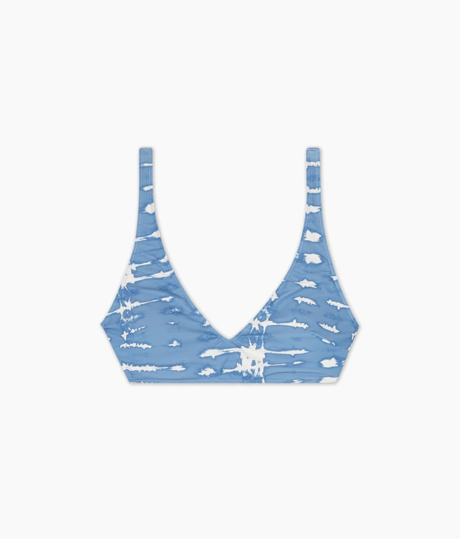 The Tide Scoop Neck Bikini Top - Summer Tie Dye