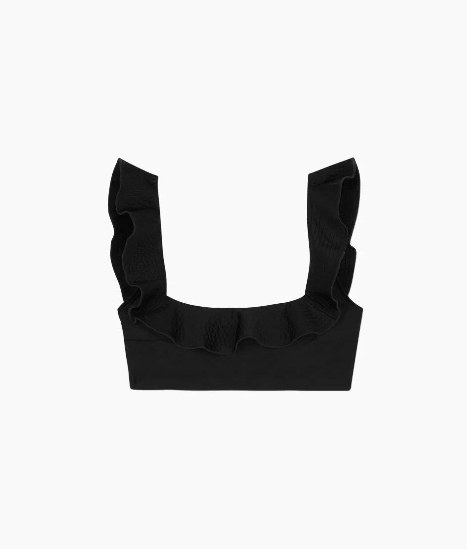The Ruffle Seaway Square Neck Bikini Top - Sea Urchin