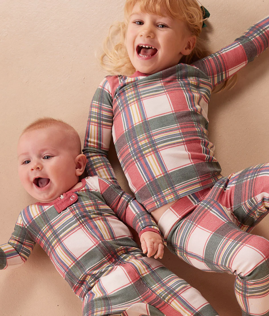 The Kids' Matching Family Pajama Set - 'Tis the Season Tartan