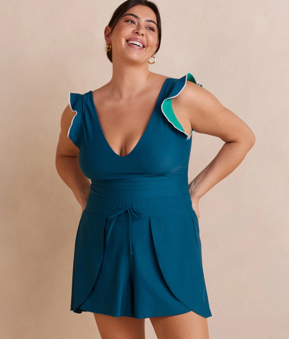 The Sea to Shore Swim Shorts - Seaweed