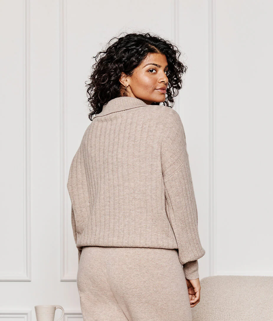 3513-The-Coziest-Cashmere-Blend-Ribbed-Half-Button-Sweater-Toffee-3.webp The Coziest Cashmere Blend Ribbed Half-Button Sweater - Toffee