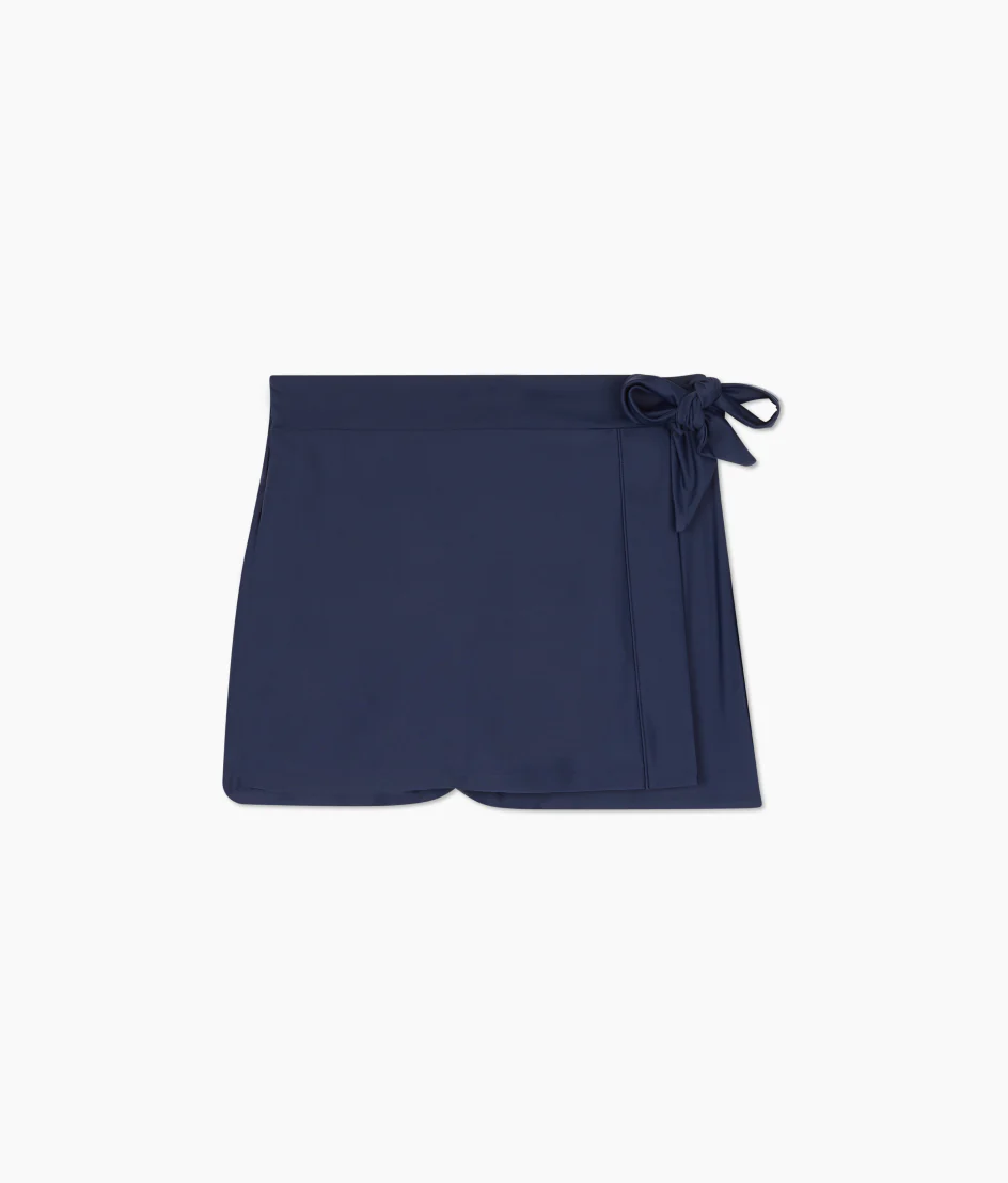 The Wrap Swim Skort - Deep Sea