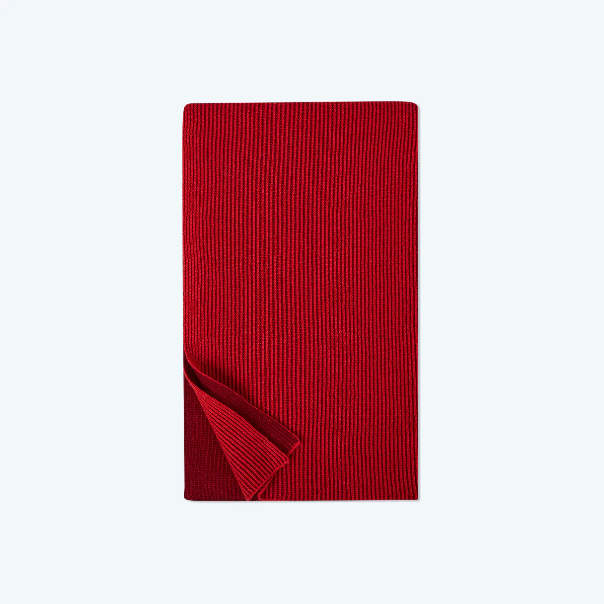 The Coziest Cashmere Blend Ribbed Scarf - Pinot & Lava