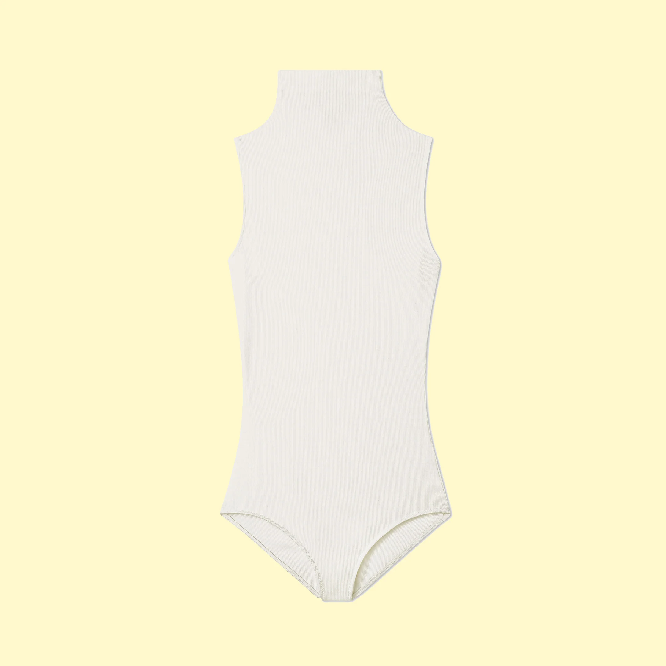 The Sleeveless Day to Night Bodysuit - White Sand