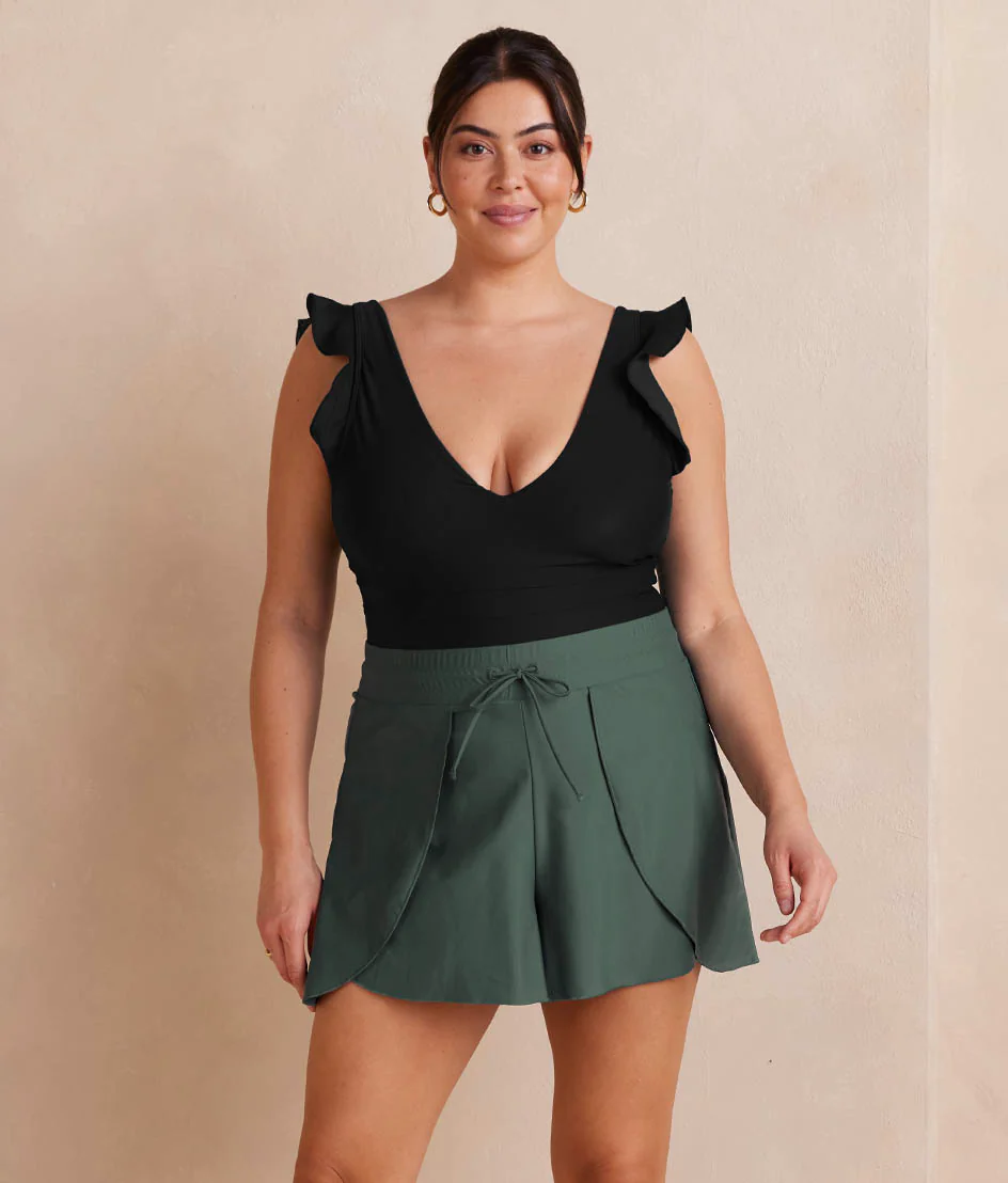 The Sea to Shore Swim Shorts - Olive