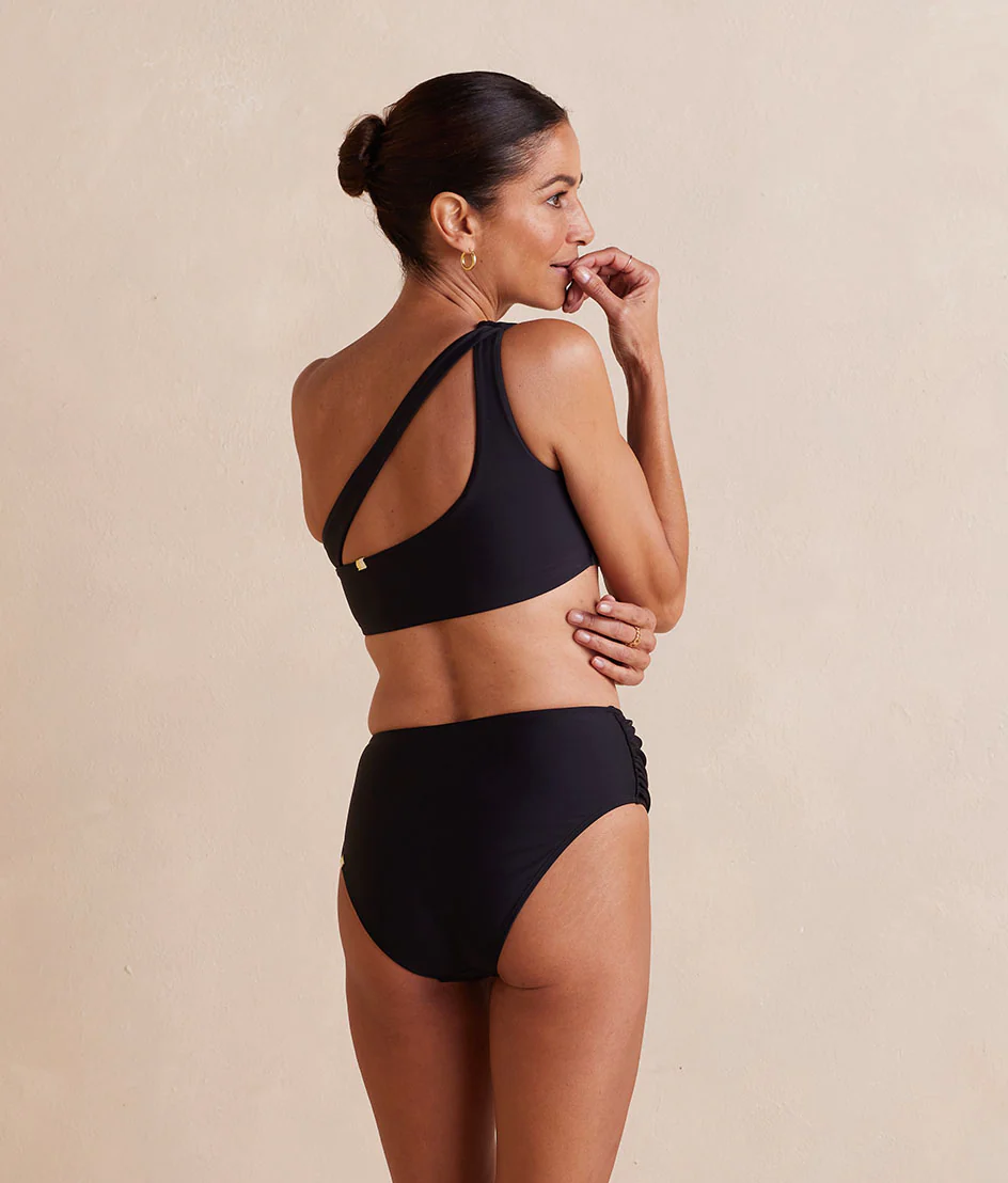 The Ruched Sidestroke Bikini Top - Sea Urchin