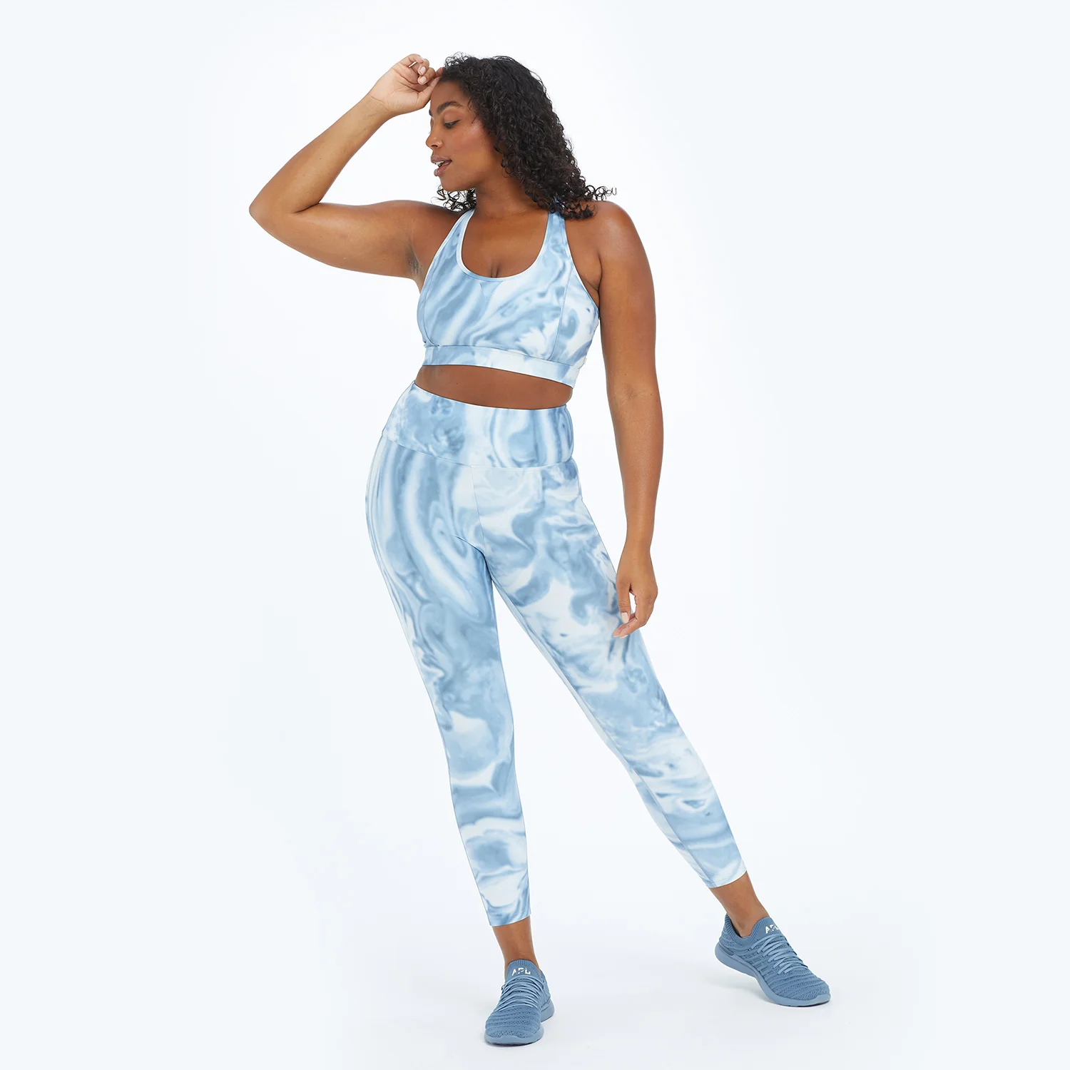 The Do-It-All High Rise 7/8 Leggings - Slate Marble