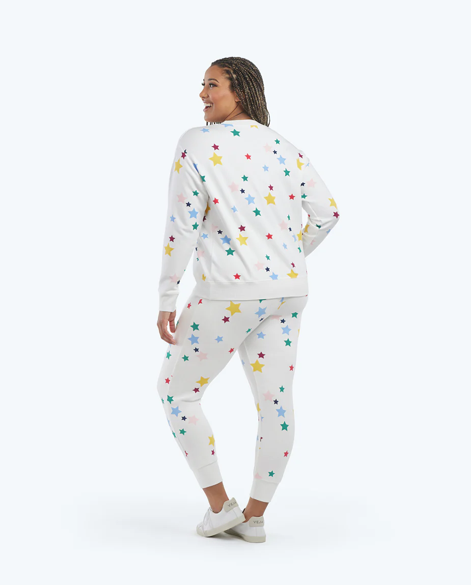 7305-The-Softest-French-Terry-Jogger-Scatter-Stars-in-White-Sand-5.webp The Softest French Terry Jogger - Scatter Stars in White Sand
