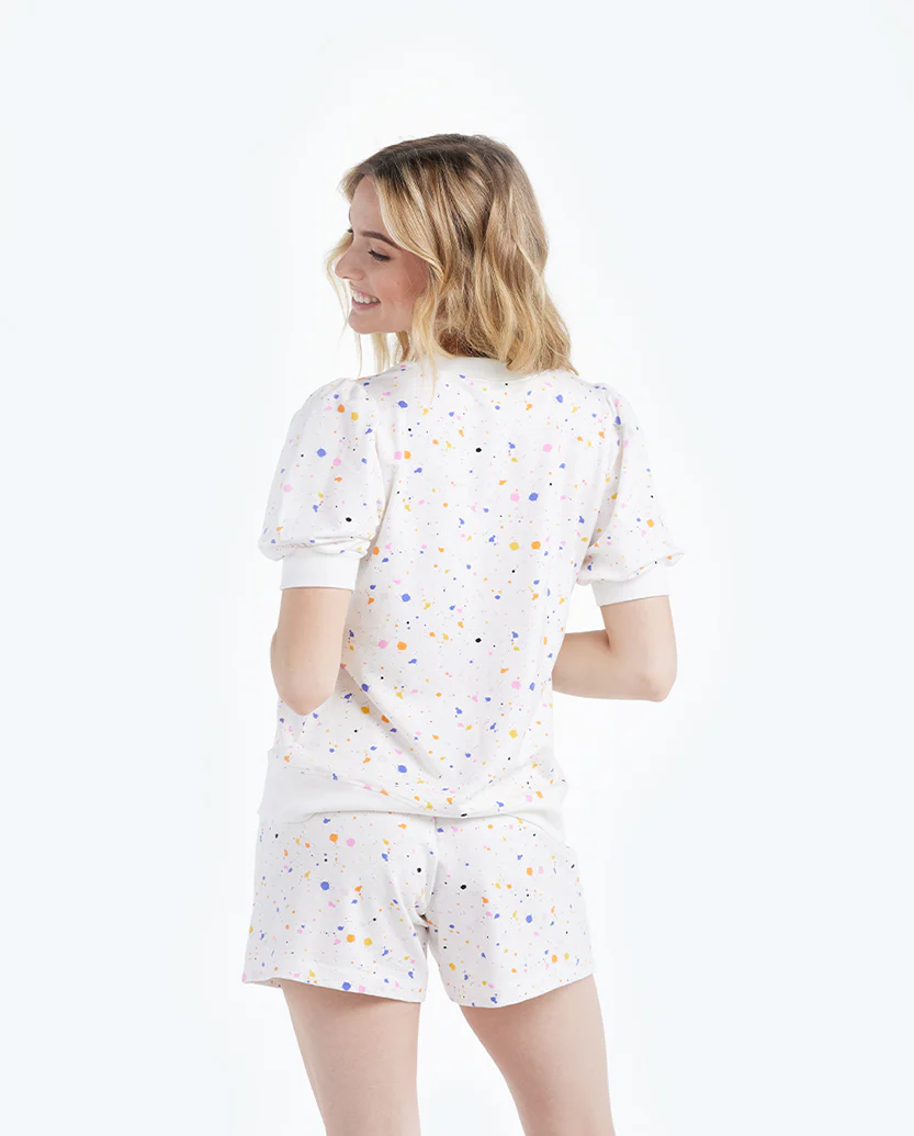 7329-The-Softest-French-Terry-Lounge-Shorts-Paint-Splatter-in-White-Sand-4.webp The Softest French Terry Lounge Shorts - Paint Splatter in White Sand