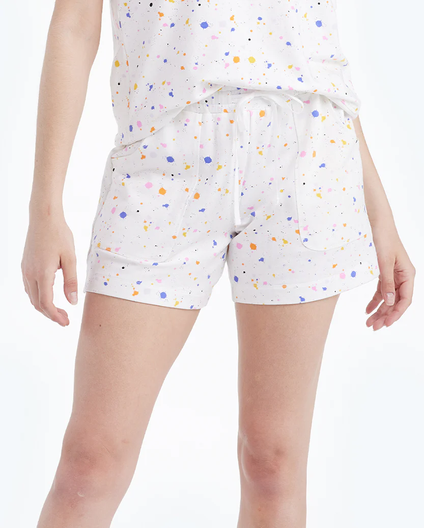 7329-The-Softest-French-Terry-Lounge-Shorts-Paint-Splatter-in-White-Sand-5.webp The Softest French Terry Lounge Shorts - Paint Splatter in White Sand