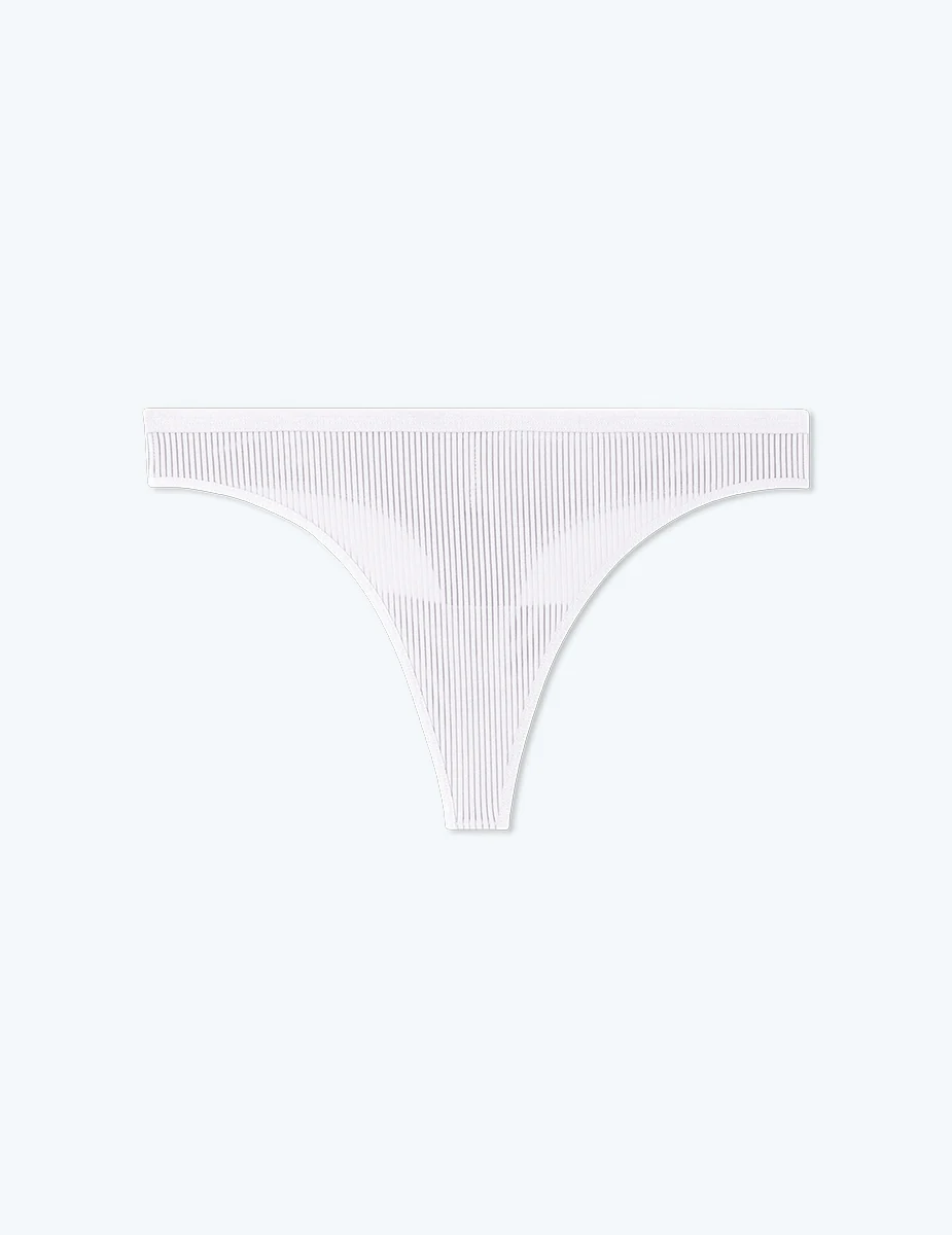 The Feel Free Thong Underwear - White Sand