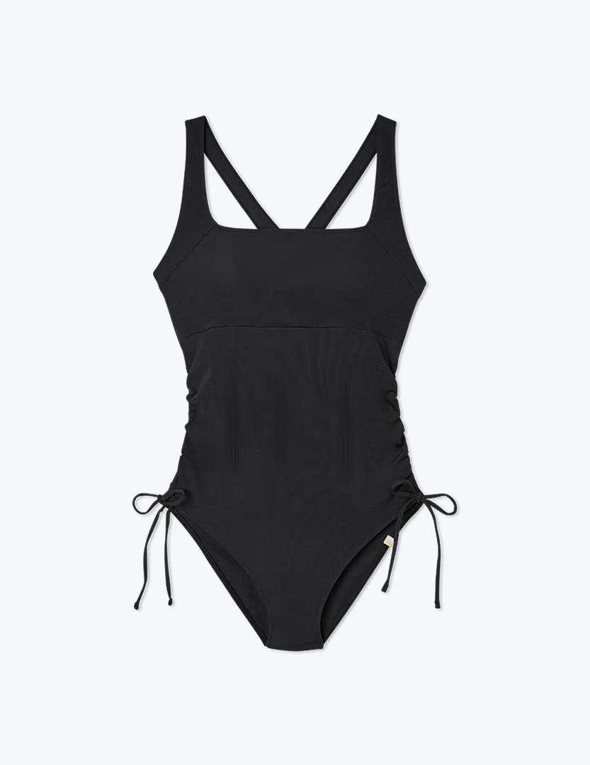 The Maternity Ribbed Cinched Current - Sea Urchin