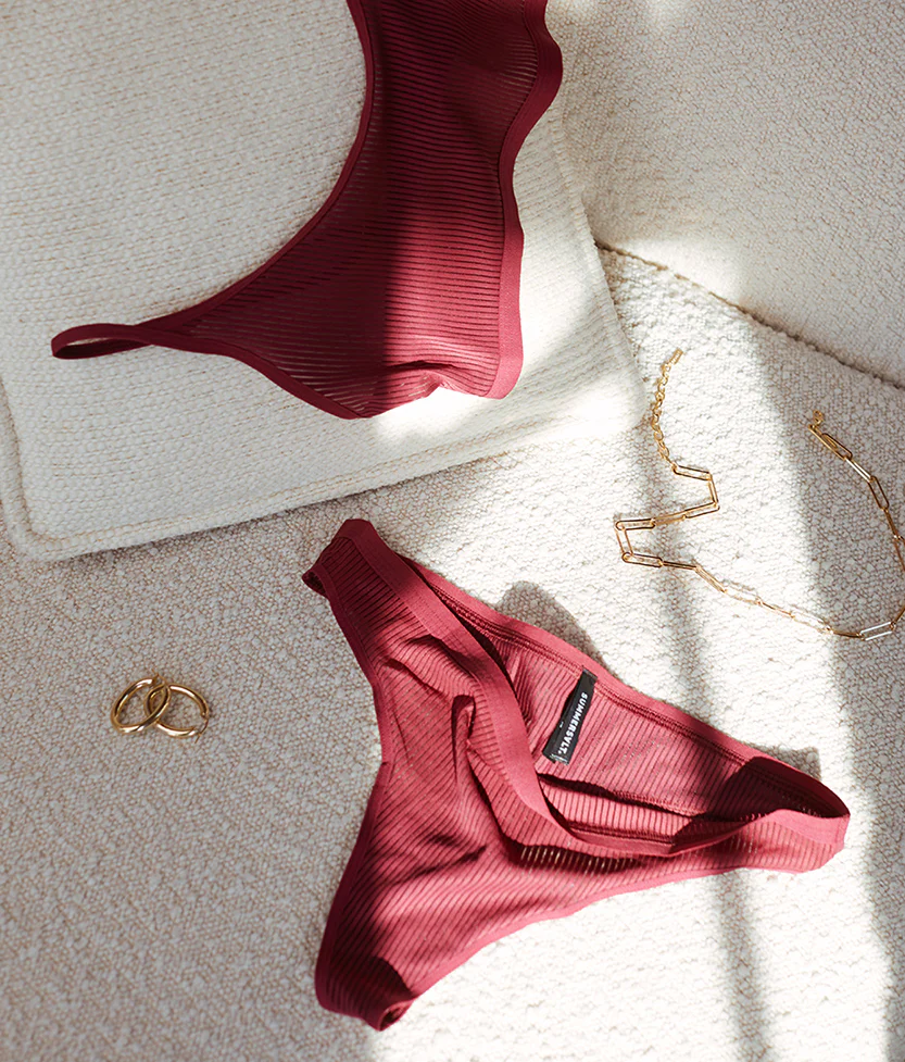 The Feel Free Thong Underwear - Pinot