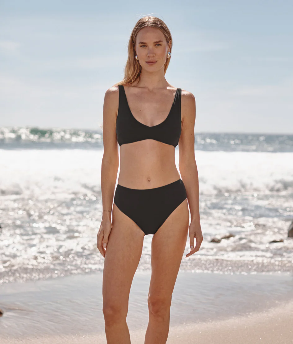 The LuxeCrinkle Tide Bikini Top - Sea Urchin