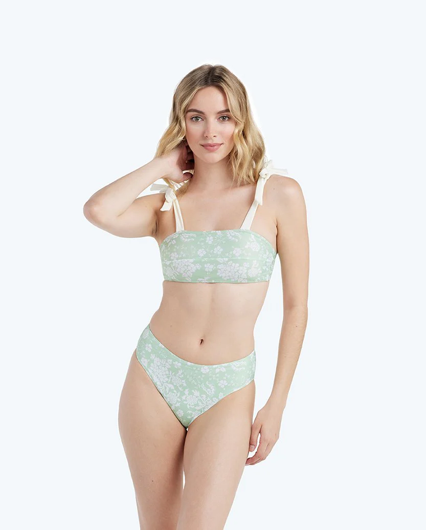 The Limited-Edition High Leg Mid Rise Bikini Bottom - Main