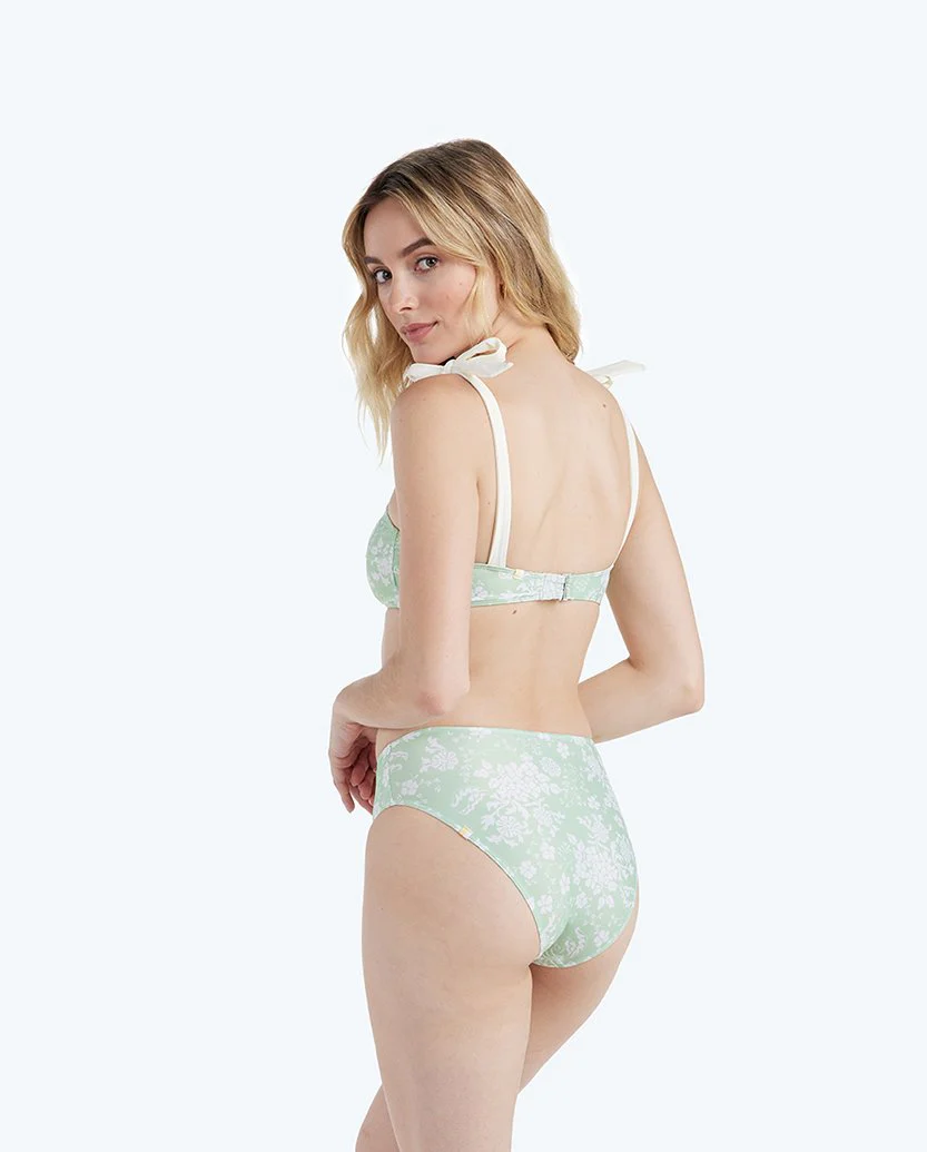 The Limited-Edition High Leg Mid Rise Bikini Bottom - Main