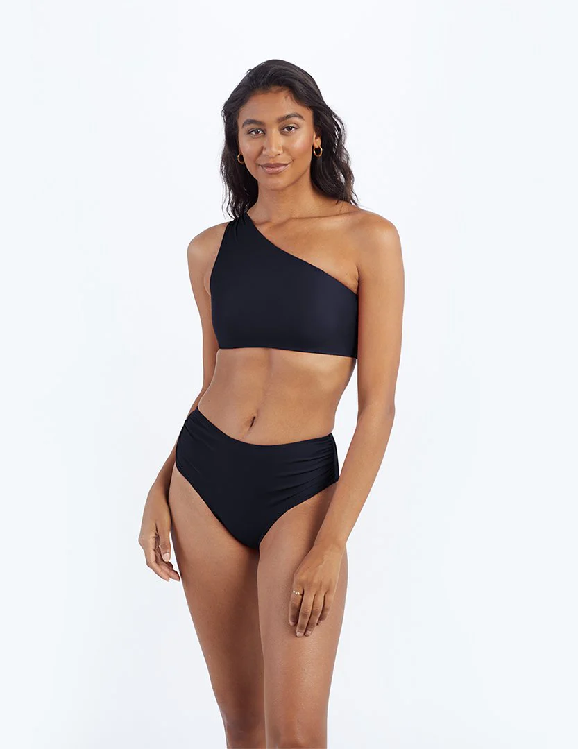 The Ruched High Leg High Rise Bottom - Main