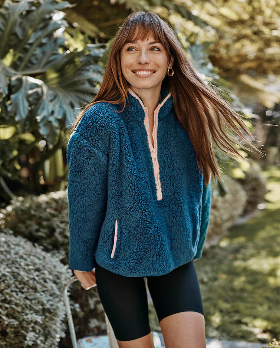 The Cozy High Pile Eco Fleece Half-Zip - Main
