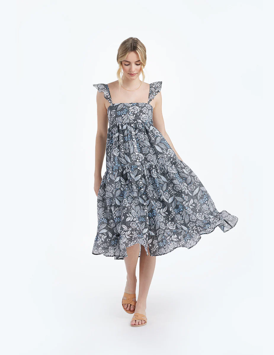 The Tiered Ruffle Midi Dress - Main