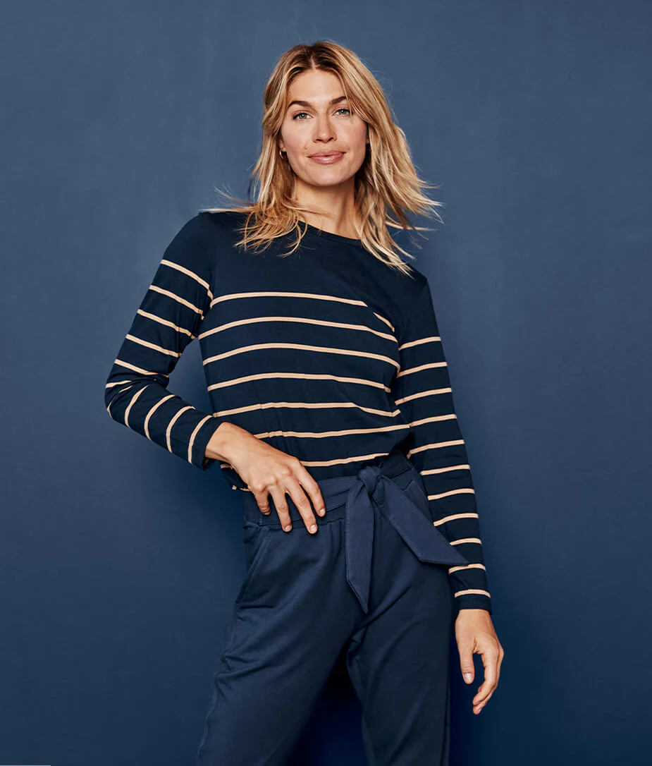 The Luxe Pima Long Sleeve Tee - Main