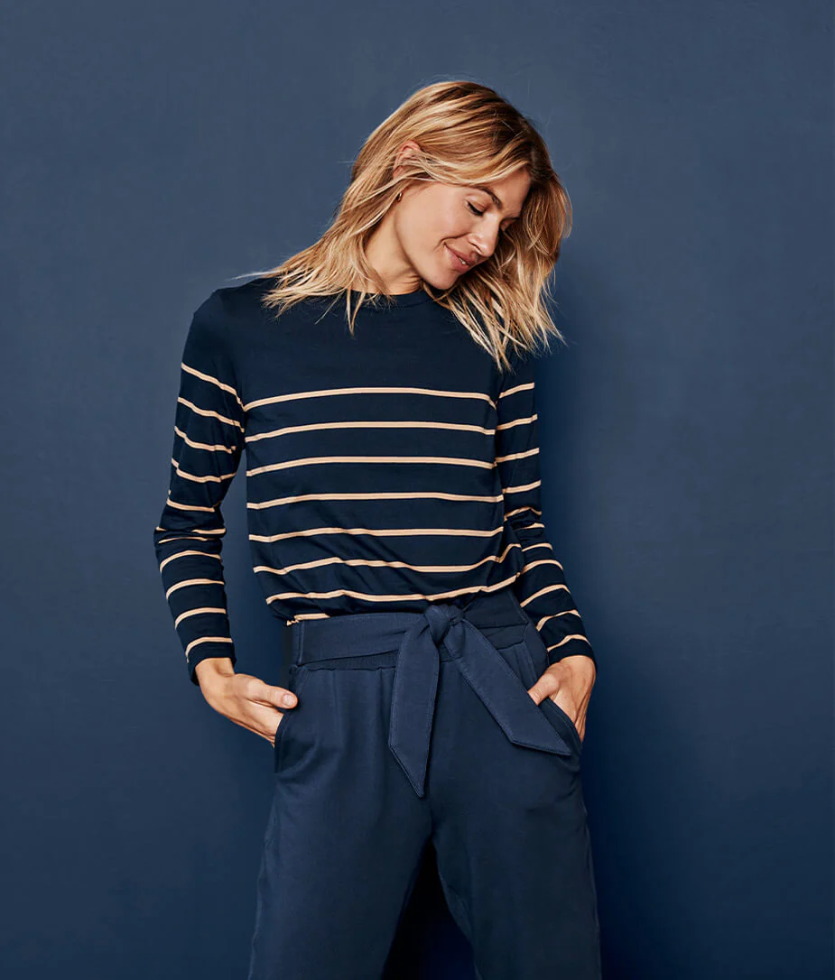 The Luxe Pima Long Sleeve Tee - Main