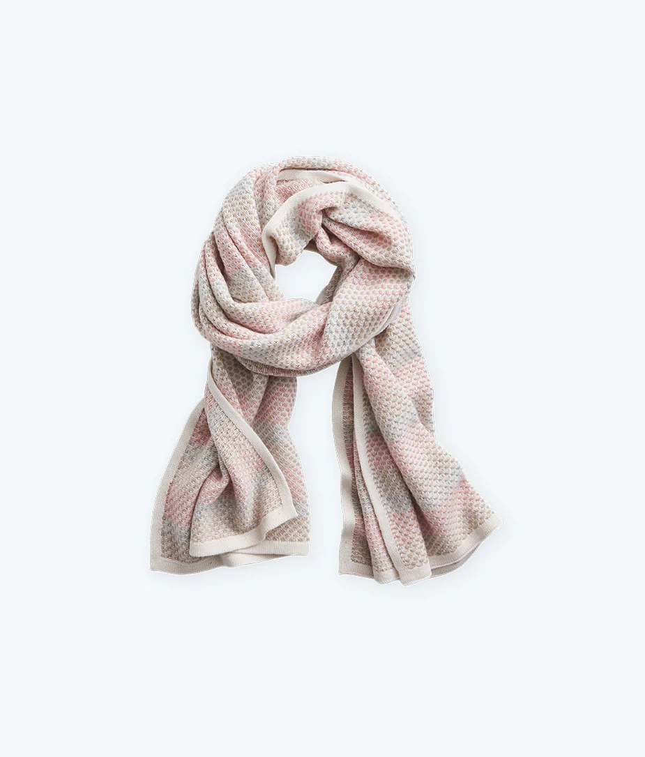 The Coziest Cashmere Blend Soft Stripe Scarf - Main