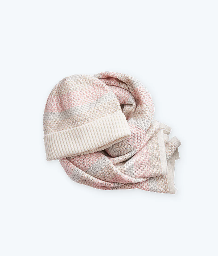 The Coziest Cashmere Blend Soft Stripe Scarf - Main