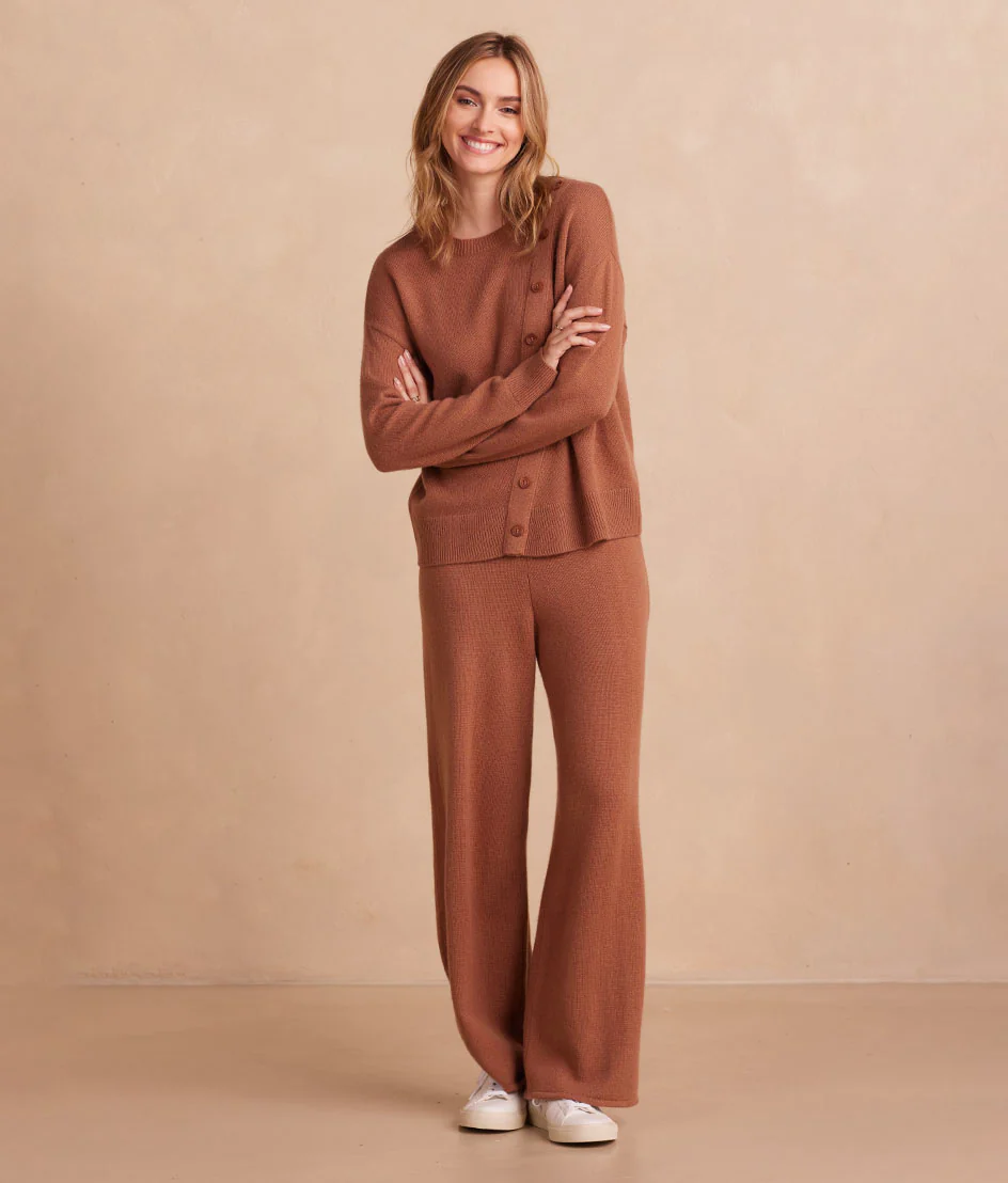 The Luxe Cashmere Blend Sweater Pant - Main