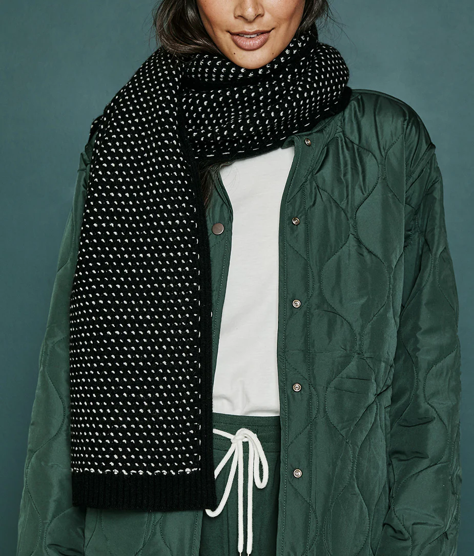The Luxe Cashmere Blend Mix Stitch Scarf - Main