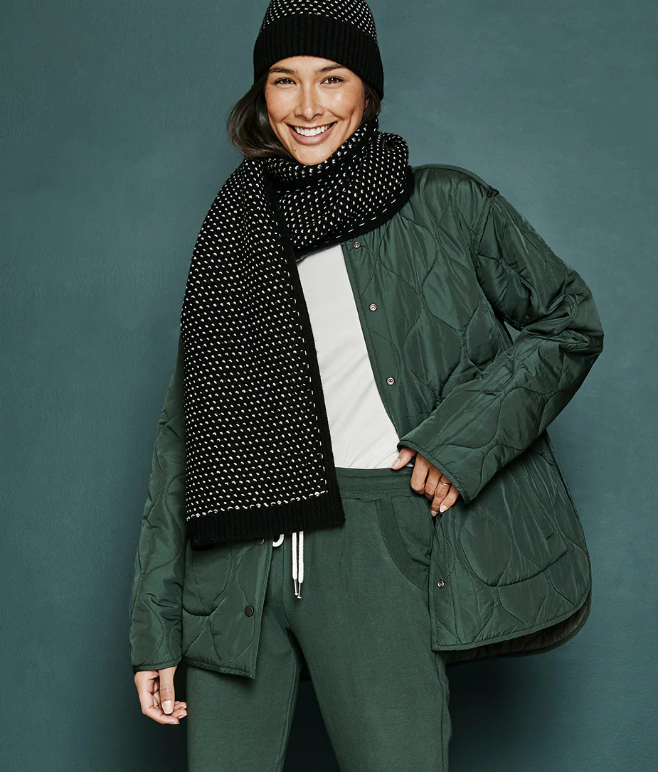 The Luxe Cashmere Blend Mix Stitch Scarf - Main