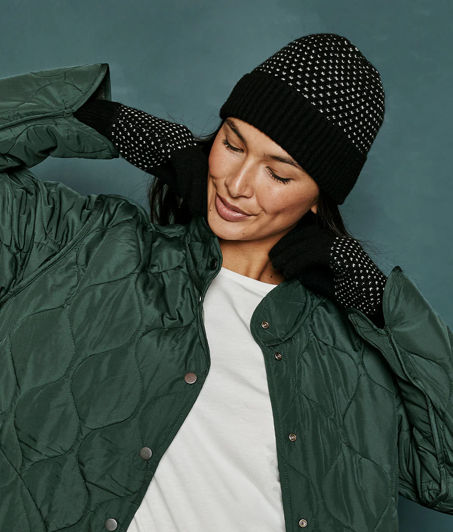 The Luxe Cashmere Blend Mix Stitch Hat - Main