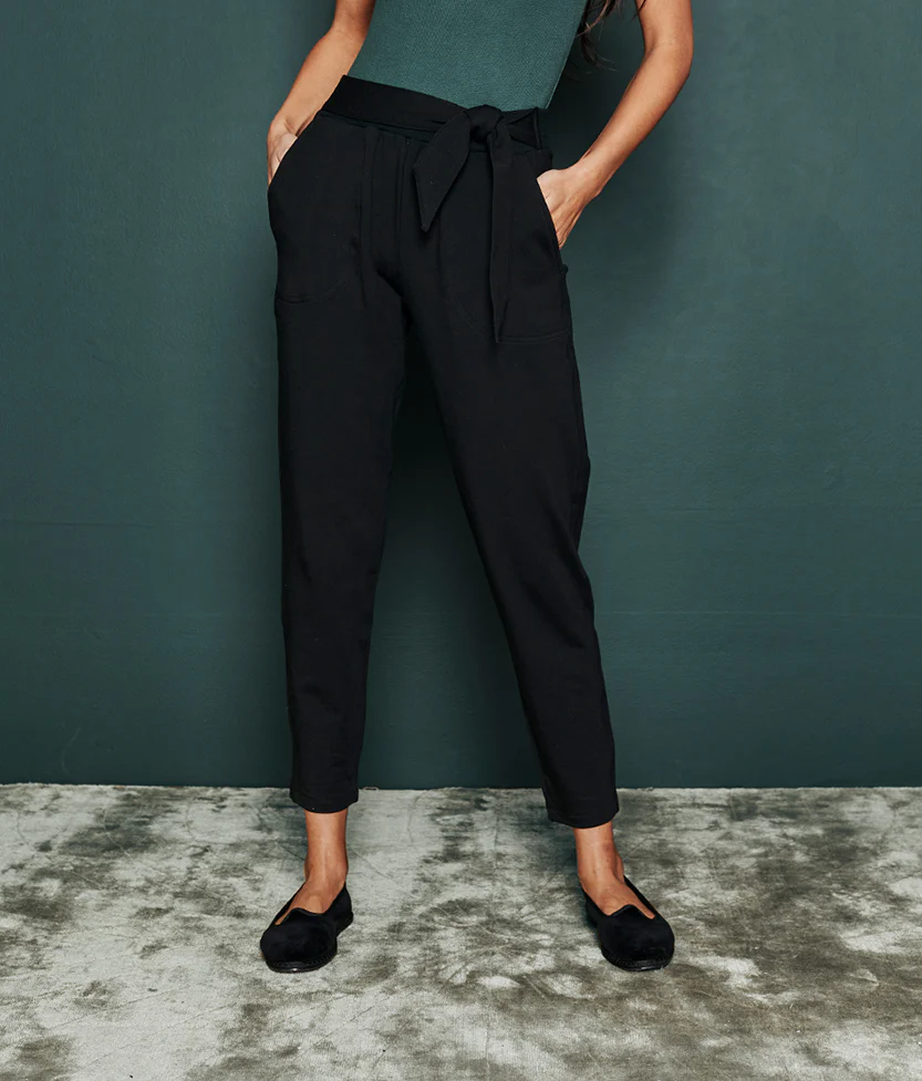 The Softest French Terry Tie-Waist Pant - Main
