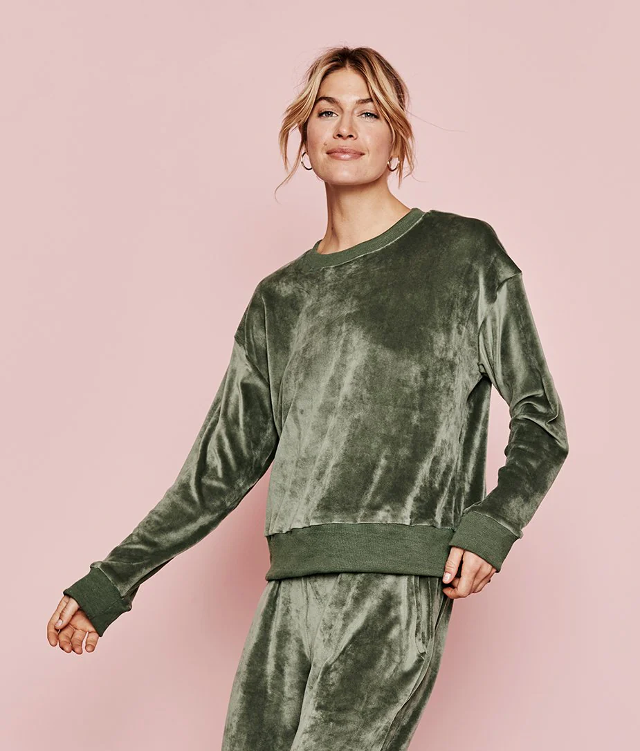 The Plush Velour Relaxed Crew - Main