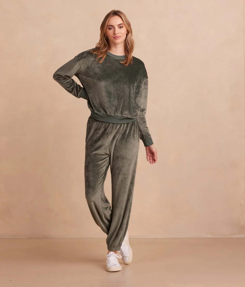 The Plush Velour Jogger - Main