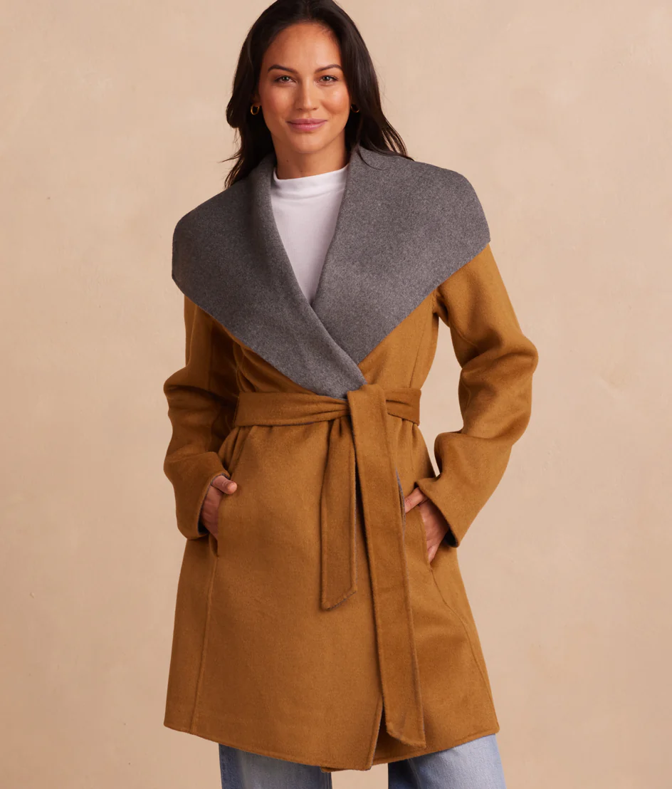 The Warmest Wool Wrap Coat - Main