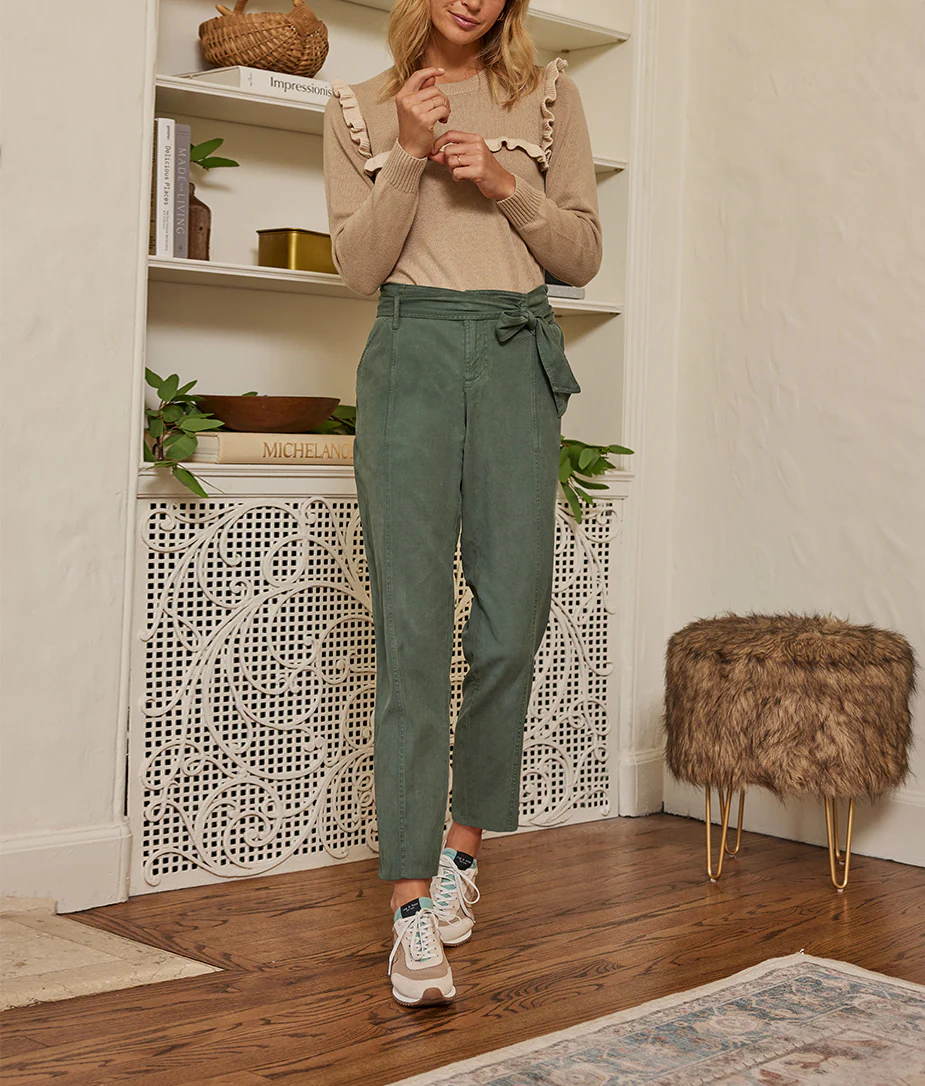 The Timeless Slim Tie-Waist Pant - Main