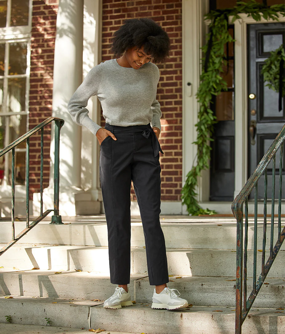The Timeless Slim Tie-Waist Pant - Main