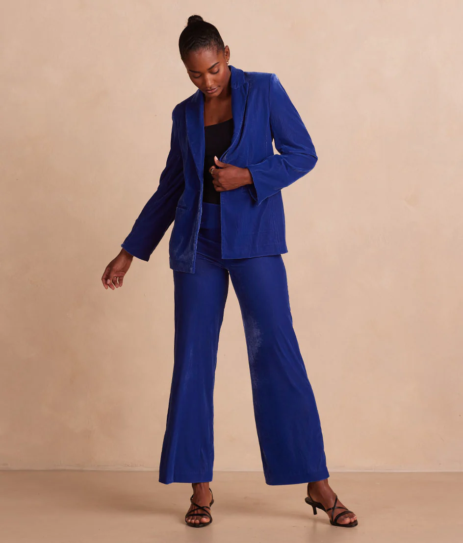 The Sustainable Velvet Collection Wide Leg Pant - Main