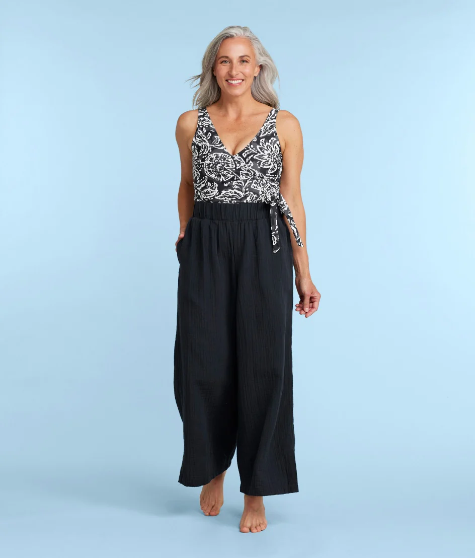 The Cloud Gauze Wide-Leg Pants - Main