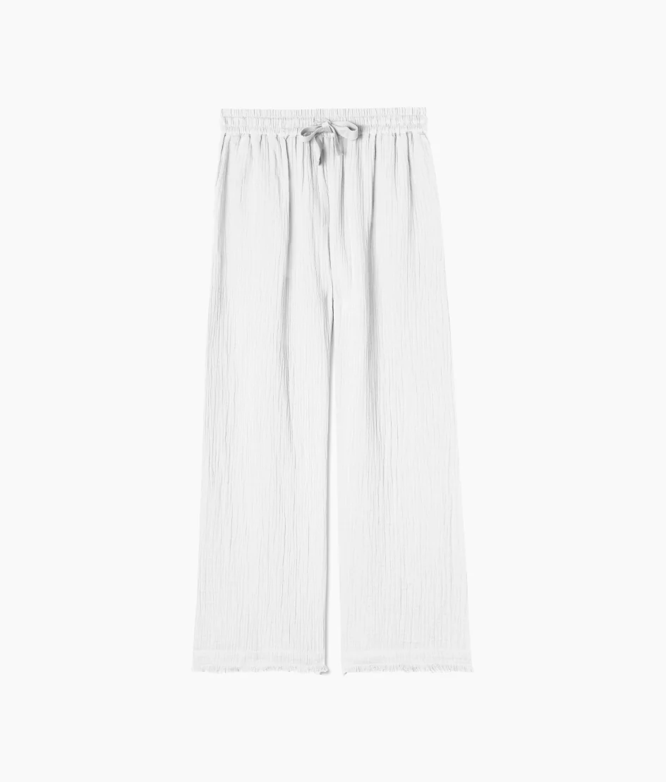 8864-The-Going-Places-Gauze-Frayed-Hem-Pant-Main-3.webp The Going Places Gauze Frayed Hem Pant - Main