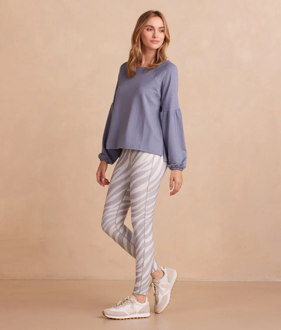 The Softest French Terry Boatneck Pullover - Slate