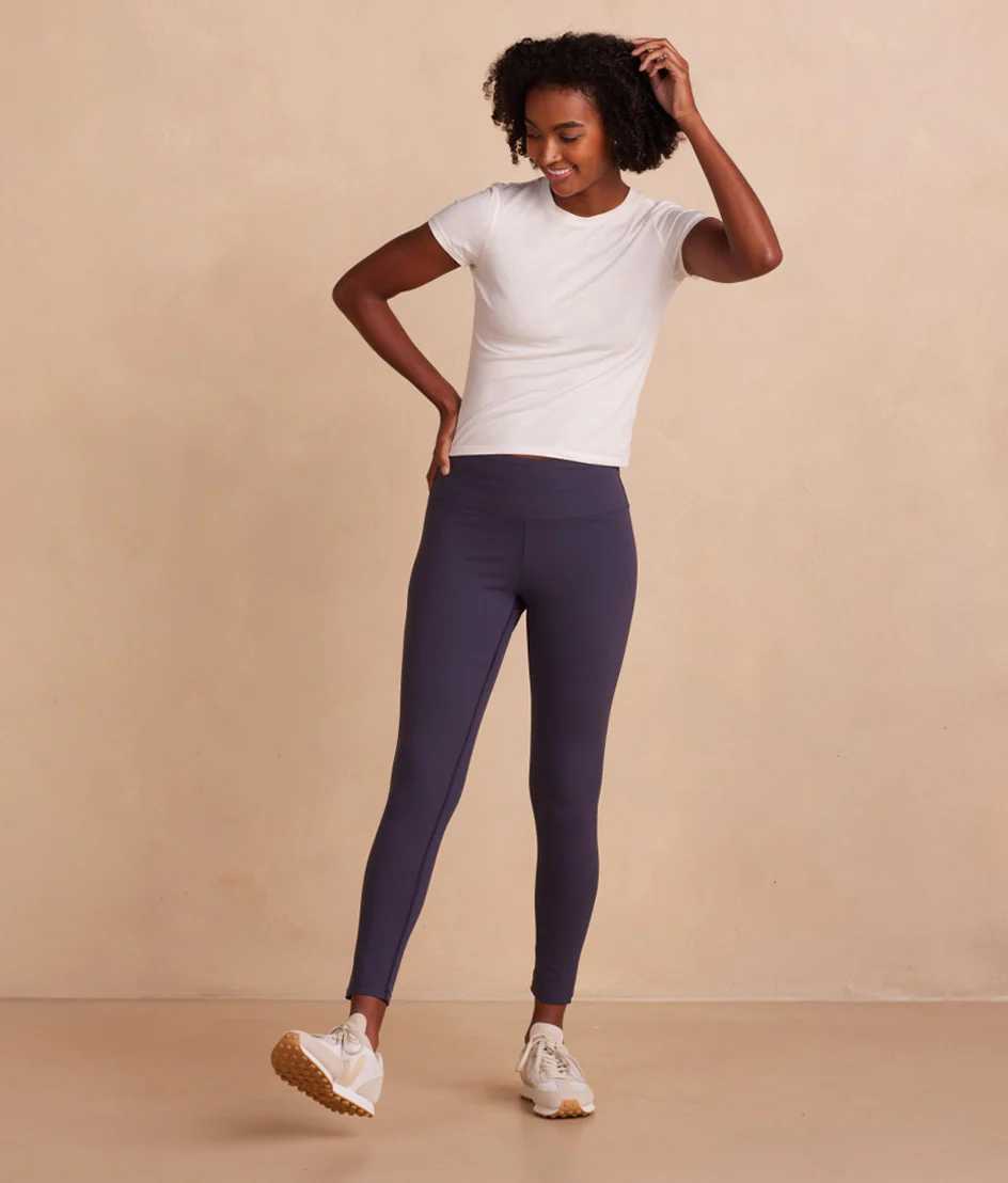 The Coziest High Rise Full Length Leggings - Midnight